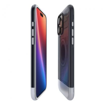 Spigen Classic C1 MagSafe Case - хибриден удароустойчив кейс с висока степен на защита с MagSafe за iPhone 16 Pro Max (сив)  7