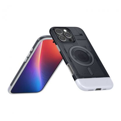 Spigen Classic C1 MagSafe Case - хибриден удароустойчив кейс с висока степен на защита с MagSafe за iPhone 16 Pro Max (сив)  9