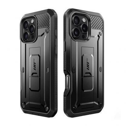 i-Blason SUPCASE Unicorn Beetle Pro Case - удароустойчив хибриден кейс с вграден протектор за дисплея за iPhone 16 Pro (черен) 3