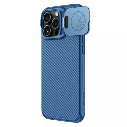 Nillkin CamShield Prop Hard Case - хибриден удароустойчив кейс за iPhone 16 Pro Max (син) 2