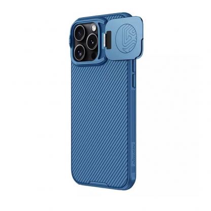 Nillkin CamShield Prop Hard Case - хибриден удароустойчив кейс за iPhone 16 Pro (син) 2