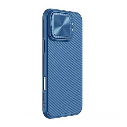 Nillkin CamShield Prop Hard Case - хибриден удароустойчив кейс за iPhone 16 Pro (син) 4