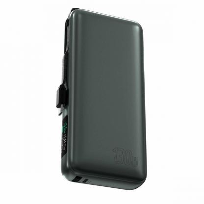 4smarts Power Bank Enterprise 20000 mAh 130W - външна батерия с USB-A и USB-C портове и вграден USB-C кабел (тъмносив) 3