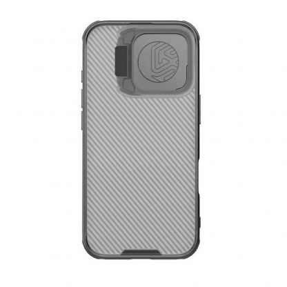 Nillkin CamShield Prop Hard Case - хибриден удароустойчив кейс за iPhone 16 Pro (черен-прозрачен) 2