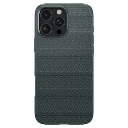 Spigen Liquid Air Case - силиконов (TPU) калъф с висока степен на защита за iPhone 16 Pro Max (зелен) 2