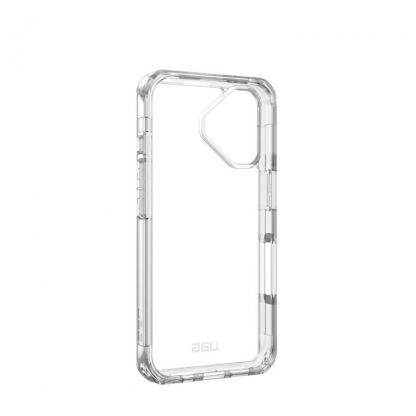 Urban Armor Gear Plyo Case - удароустойчив хибриден кейс за iPhone 16 (прозрачен) 2