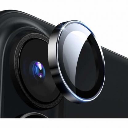 ESR Armorite Camera Lens Glass Protector - предпазни стъклени лещи за камерата на iPhone 16, iPhone 16 Plus (черен) 2