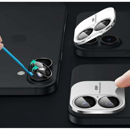 ESR Armorite Camera Lens Glass Protector - предпазни стъклени лещи за камерата на iPhone 16, iPhone 16 Plus (черен) 5