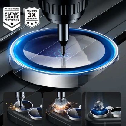 ESR Armorite Camera Lens Glass Protector - предпазни стъклени лещи за камерата на iPhone 16, iPhone 16 Plus (прозрачен) 4