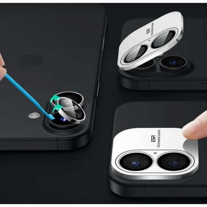 ESR Armorite Camera Lens Glass Protector - предпазни стъклени лещи за камерата на iPhone 16, iPhone 16 Plus (прозрачен) 6