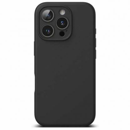 Ringke Silicone Magnetic MagSafe Case - силиконов (TPU) калъф с MagSafe за iPhone 16 Pro Max (черен) 2