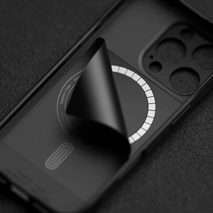 Ringke Onyx Magnetic MagSafe Case - силиконов (TPU) калъф с MagSafe за iPhone 16 Pro Max (черен) 4