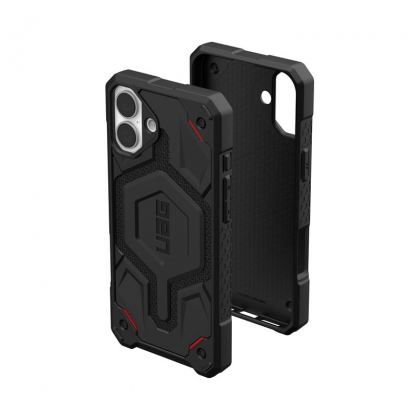 Urban Armor Gear Monarch Pro MagSafe Case - удароустойчив хибриден кейс с MagSafe за iPhone 16 Plus (черен-кевлар) 7