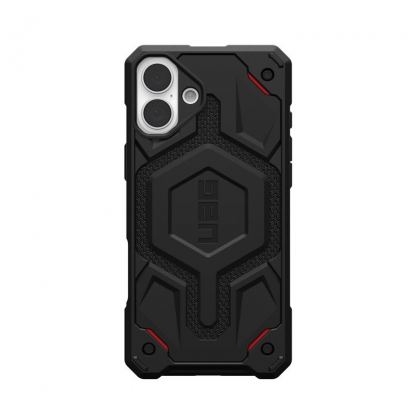 Urban Armor Gear Monarch Pro MagSafe Case - удароустойчив хибриден кейс с MagSafe за iPhone 16 Plus (черен-кевлар) 8