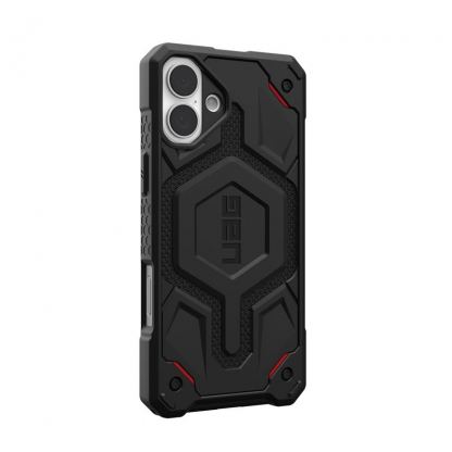 Urban Armor Gear Monarch Pro MagSafe Case - удароустойчив хибриден кейс с MagSafe за iPhone 16 Plus (черен-кевлар) 10