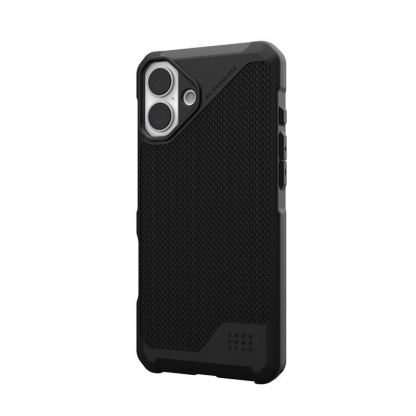 Urban Armor Gear Metropolis LT Kevlar MagSafe Case - удароустойчив хибриден кейс с MagSafe за iPhone 16 (черен) 4