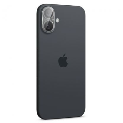 Spigen Glass tR Optik Lens Protector 2 Pack - 2 броя предпазни стъклени протектора за камерата на iPhone 16, iPhone 16 Plus (прозрачен) 8