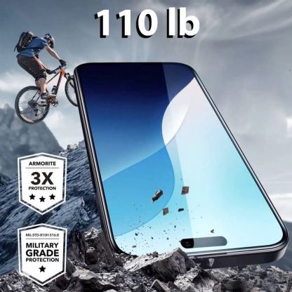 ESR Armorite 3D Full Cover Tempered Glass - калено стъклено защитно покритие за дисплея на iPhone 16 Plus (черен-прозрачен) 2