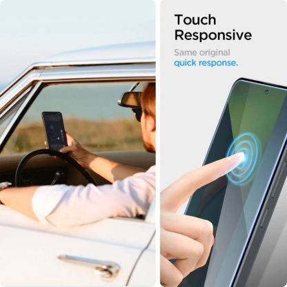 Spigen Tempered Glass GLAS.tR Slim 2 Pack - 2 броя стъклени защитни покрития за дисплея на Xiaomi Redmi Note 13 Pro 5G, Xiaomi Poco X6 (прозрачен) 5