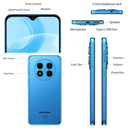 Ulefone Note 15 6.22&quot; Dual LTE 32GB/2GB RAM Blue 7