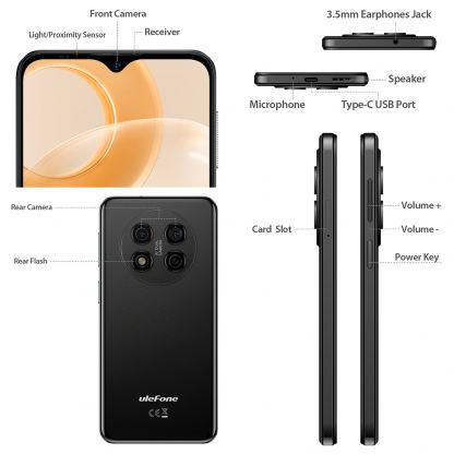 Ulefone Note 15 6.22&quot; Dual LTE 32GB/2GB RAM Black 8