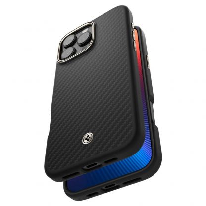 Spigen Enzo Aramid MagSafe Case - кевларен кейс с MagSafe за iPhone 16 Pro Max (черен)  6