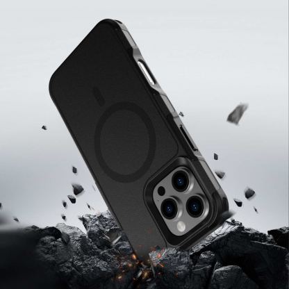 4smarts Defend MagSafe Case - хибриден удароустойчив кейс с MagSafe за iPhone 16 Pro Max (черен) 4