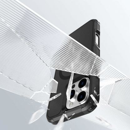 4smarts Defend MagSafe Case - хибриден удароустойчив кейс с MagSafe за iPhone 16 Pro Max (черен) 6