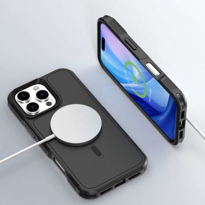 4smarts Defend MagSafe Case - хибриден удароустойчив кейс с MagSafe за iPhone 16 Pro Max (черен) 7