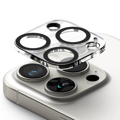 Ringke Camera Lens Glass - комплект 2 броя предпазни стъклени протектора за камерата на iPhone 16 Pro, iPhone 16 Pro Max (прозрачен) 2