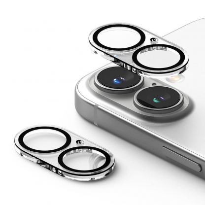 Ringke Camera Lens Glass - комплект 2 броя предпазни стъклени протектора за камерата на iPhone 16, iPhone 16 Plus (прозрачен) 3