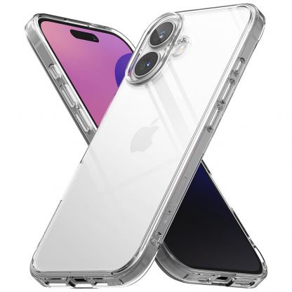 Ringke Fusion Case - хибриден удароустойчив кейс за iPhone 16 Plus (прозрачен) 4