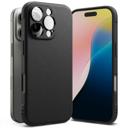 Ringke Onyx Case - силиконов (TPU) калъф за iPhone 16 Pro Max (черен) 4