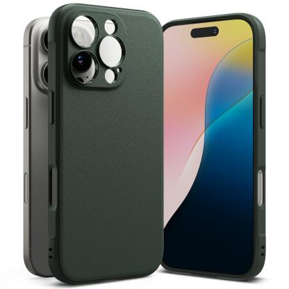 Ringke Onyx Case - силиконов (TPU) калъф за iPhone 16 Pro Max (зелен) 4