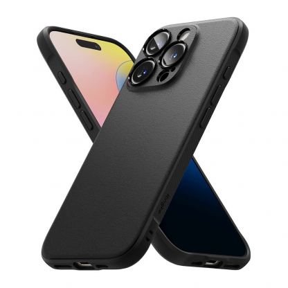 Ringke Onyx Case - силиконов (TPU) калъф за iPhone 16 Pro (черен) 3