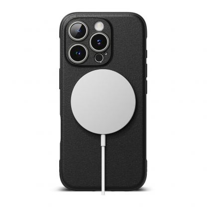 Ringke Onyx Magnetic MagSafe Case - силиконов (TPU) калъф с MagSafe за iPhone 16 Pro (черен) 2