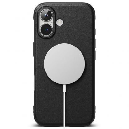 Ringke Onyx Magnetic MagSafe Case - силиконов (TPU) калъф с MagSafe за iPhone 16 Plus (черен) 2