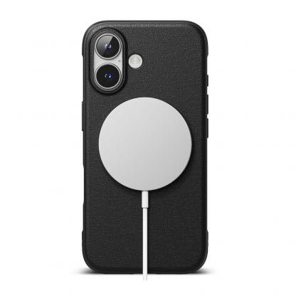 Ringke Onyx Magnetic MagSafe Case - силиконов (TPU) калъф с MagSafe за iPhone 16 (черен) 2
