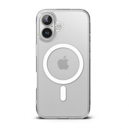 Ringke Fusion Magnetic Case - хибриден кейс с висока степен на защита с MagSafe за iPhone 16 (прозрачен-мат)  2