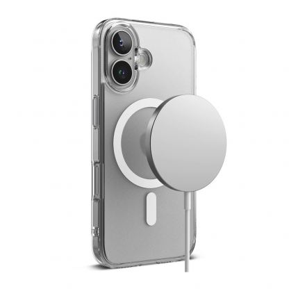 Ringke Fusion Magnetic Case - хибриден кейс с висока степен на защита с MagSafe за iPhone 16 (прозрачен-мат)  3