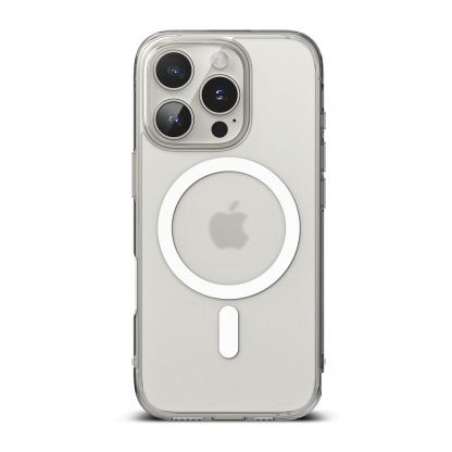 Ringke Fusion Magnetic Case - хибриден кейс с висока степен на защита с MagSafe за iPhone 16 Pro (прозрачен-мат)  2
