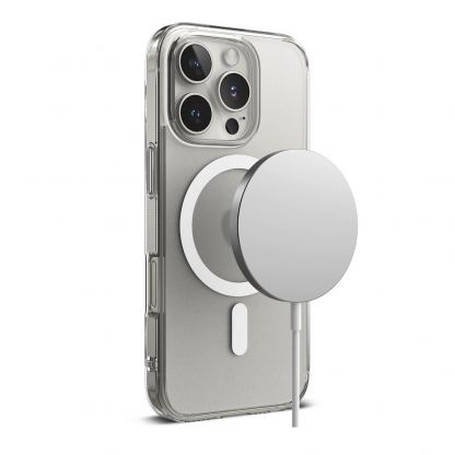 Ringke Fusion Magnetic Case - хибриден кейс с висока степен на защита с MagSafe за iPhone 16 Pro (прозрачен-мат)  3