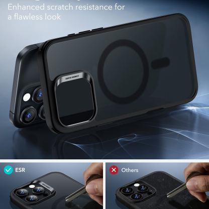 ESR Halolock Classic Hybrid MagSafe Case - хибриден удароустойчив кейс с MagSafe за iPhone 16 Pro Max (черен-мат) 6