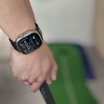 Just Mobile Rare 1K Carbon Fiber Strap - карбонова каишка за Apple Watch 42мм, 44мм, 45мм, 46мм, Ultra 49мм (черен) 8