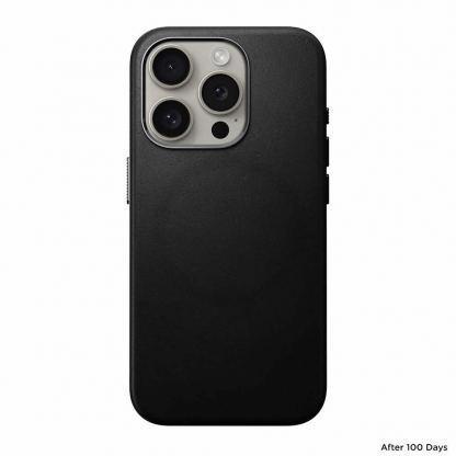 Nomad Traditional Leather MagSafe Case - кожен (естествена кожа) кейс с MagSafe за iPhone 16 Pro Max (черен) 3
