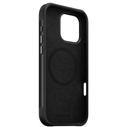 Nomad Rugged Case - хибриден удароустойчив кейс с MagSafe за iPhone 16 Pro (тъмносин) 5