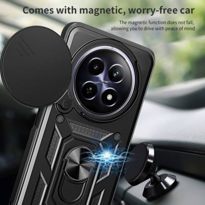 Techsuit CamShield Case - хибриден удароустойчив кейс с пръстен против изпускане за Xiaomi 14 Ultra (черен)  2