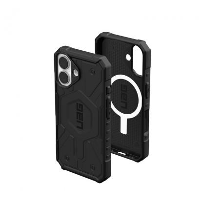 Urban Armor Gear Pathfinder MagSafe Case - удароустойчив хибриден кейс с MagSafe за iPhone 16 Plus (черен) 3