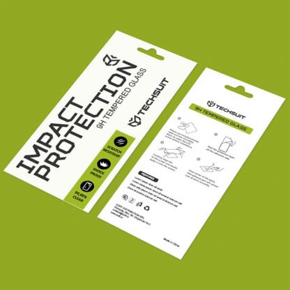 Techsuit Full Glue Tempered Glass 111D - калено стъклено защитно покритие за дисплея на iPhone 16 Pro Max (черен-прозрачен) 2