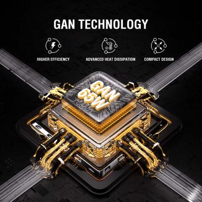 4smarts GaN Wall Charger FlatPlug Duos 65W - захранване за ел. мрежа за мобилни устройства с USB-A и USB-C изходи и с технология за бързо зареждане (бял) 8